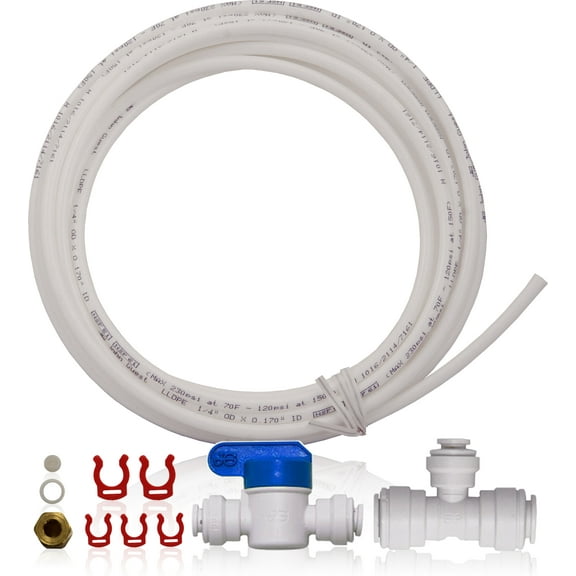 APEC ICEMAKER-KIT-38-14-RO Ice Maker Kit for Reverse Osmosis System with upgraded 3/8" Output (RO-Hi), Refrigerator & Water Filters