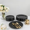 thumbnail image 3 of 60PCS Black Plastic Plates, Heavy Duty Black Disposable Plates Premium 7.5 inch Dessert Cake Salad Appetizer Plates Hard Plastic Plates Disposable for Party, 3 of 16