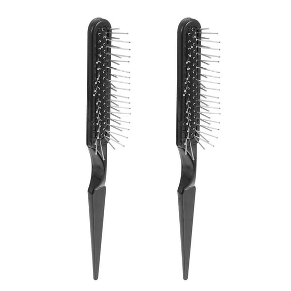 Hair Comb 2 Pcs Teasing Brush Styling Hairbrush Detangling Wide Tooth for Curly Abs