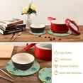 thumbnail image 6 of SKYSONIC Summer Funny Avocado Pot Holders Trivets, 2 Pcs Heat Resistant Trivets,Tropical Palm Leaf Cotton Thread Weave Mats for Hot Pads Pans Pot Bowl Teapot for Kitchen Decor, 6 of 7