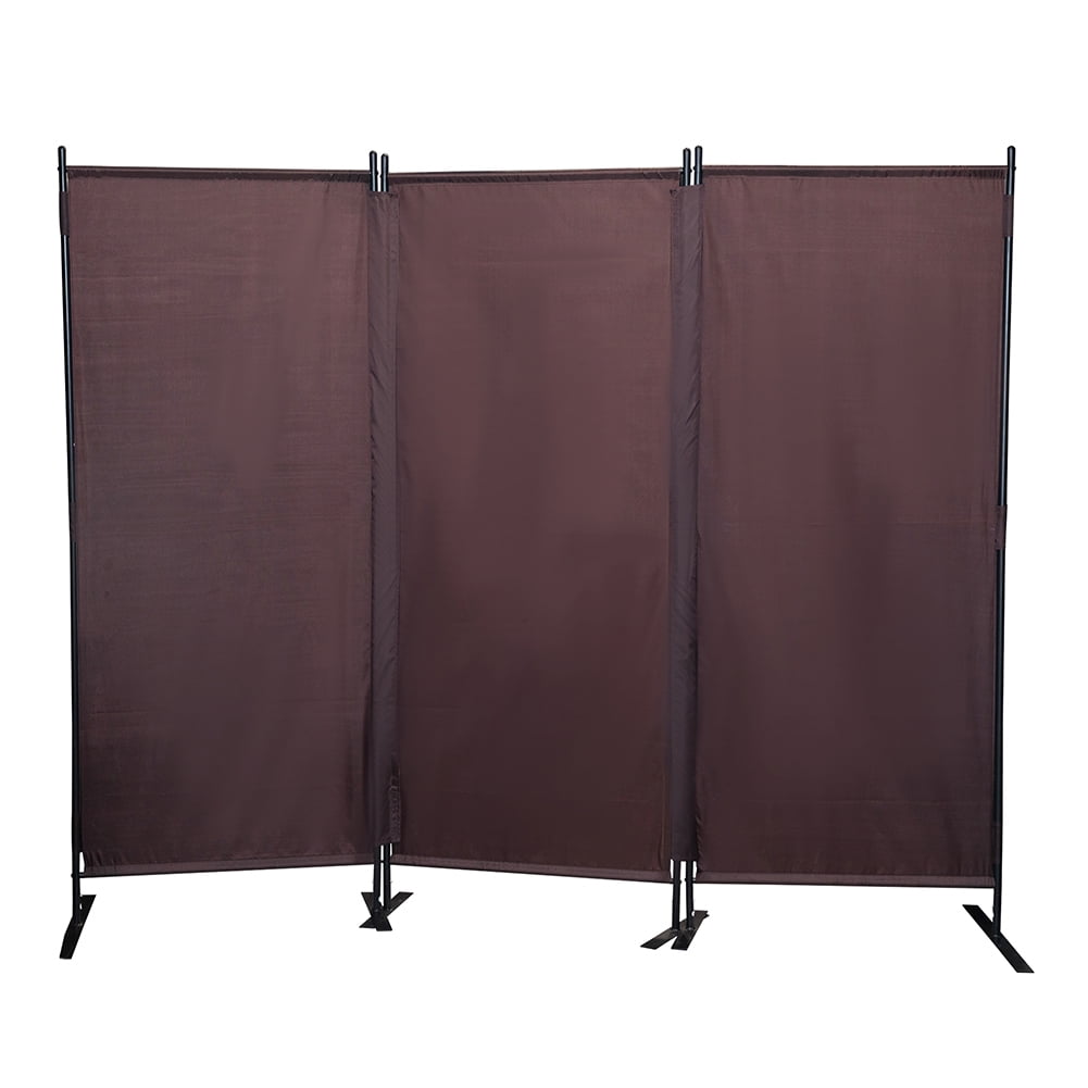 Kadyn 3 Panel Office Divider for Bedroom, 6 Ft Folding Privacy Screen Room Screen for Dining Room, Freestanding Privacy Screen Wall Dividers for Living Room, Brown Kadyn 3 Panel Office Divider for Bedroom, 6 Ft Folding Privacy Screen Room Screen for Dining Room, Freestanding Privacy Screen Wall Dividers for Living Room, Brown