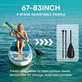 thumbnail image 4 of SOLAVERO Inflatable Stand Up Paddle Board with SUP Accessories, Anti-Slip EVA Deck, 11'×33" Blow Up Paddle Board Adults & Youth, 4 of 8