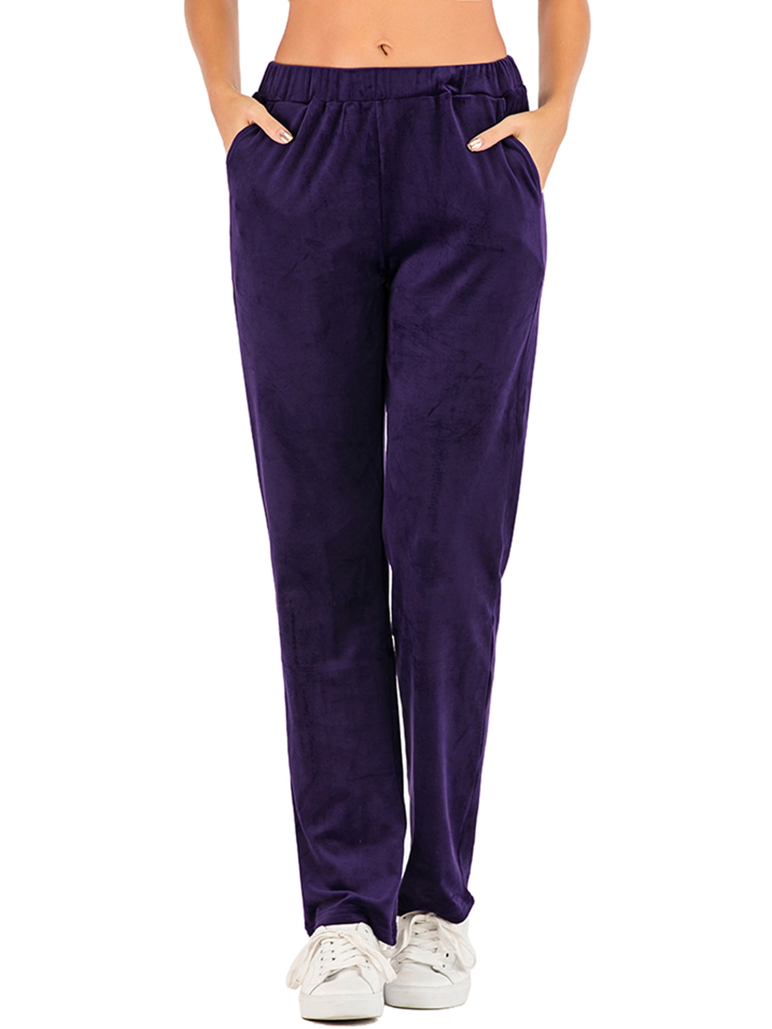 LELINTA Women's Active Yoga Sweatpants Workout Joggers Pants Lounge Sweat  Pants with Pockets, Red/ Purple, S-2XL - Walmart.com