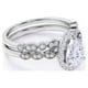 thumbnail image 4 of JeenMata Anillo Nupcial con Filigrana Art Déco de 1,75 Quilates de Aguamarina y Moissanita de Talla Brillante Redonda con Halo Pavé Engastado en Oro Blanco de 18 K sobre Plata, 4 of 6
