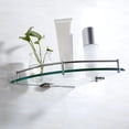 thumbnail image 3 of Toystoory CornerShelf Glass Rail SUS304 Stainless Steel Bathroom Shelf Reinforced Fence Resistance Shower Rust Triangular Juegos de accesorios de baño, 3 of 6