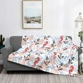 thumbnail image 5 of KLL Sea Horse And Corals Print Fleece Throw Blanket, Horizontal Fleece Bedding Cute Soft Blankets Comfy Fleece Flannel Plush Home Decor for Couch & Bed -60"x50", 5 of 9