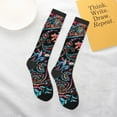 thumbnail image 4 of Daiia Sports Socks Paisley Printed Novelty Crew Socks for Men Women Knee High Socks Cotton Socks Soft & Breathable Support Unisex Socks, 4 of 9