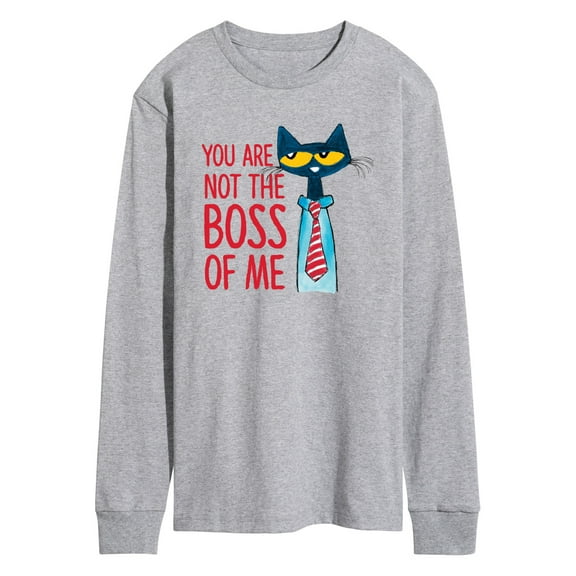 Pete The Cat - Not The Boss Of Me - Men's Long Sleeve Graphic T-Shirt