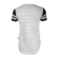thumbnail image 5 of ZIMEGO Men's Short Sleeve Drop Tail Longline Hiphop Curved Hem Fashion Shirts, 5 of 5