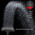 thumbnail image 3 of Cabezal de ducha de lluvia de alta presión con spray de mano, filtro de mano con soporte autoadhesivo y manguera de 59 pulgadas (negro mate), 3 of 7