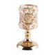 thumbnail image 4 of Candelabros dorados, candelabros de pilar, soportes para velas de té, centros de mesa 11cmx21cm, 4 of 9