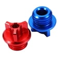 thumbnail image 4 of Miulika 2 Pieces Engine Oil Filler Cap Screw Screw-In Universal Decorative Gas Caps for Red, 4 of 6