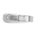 thumbnail image 3 of Solid 14k White Gold Lab Grown Diamond Men's Ring Band Wedding Band Ring Size 8.5 (.15 cttw.), 3 of 8