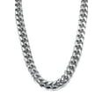 thumbnail image 2 of Silver Chain - Mens White Chain / Miami Cuban Link, 2 of 7