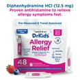 thumbnail image 4 of DrKids Children's Allergy Relief Medicine with Diphenhydramine - Pre-Measured Single-Use Vials - Antihistamine for Sneezing, Runny Nose & Itchy Eyes, Mixed Berry Flavor, 48 Vials, 4 of 9