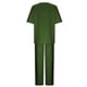 thumbnail image 4 of ICHUANYI ClearanceWomen's Summer Suit Fashion Short Sleeve Solid Color Trousers Casual Two-Piece Suit(Green, L) ICHUANYI WER20232080502339, 4 of 5