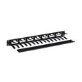 thumbnail image 2 of Kendall Howard 1U Finger Duct Cable Manager - Rack cable management panel - black powder coat - 1U - 19", 2 of 4
