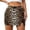 Brown, variant on Unir Women's Leopard Bodycon Mini Skirt, High Waist Slit Skirt with Liner Shorts, 1PC, XS-XXL