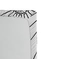 thumbnail image 2 of Ambesonne Nautical Fitted Sheet, Doodle Boat on Waves, Twin XL Size, Black White, 2 of 2