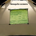 thumbnail image 5 of 2 Person Instant Camping Tent, Auto Setup Pop Up Tent for Camping/Hiking/Travel, Gold, 5 of 7