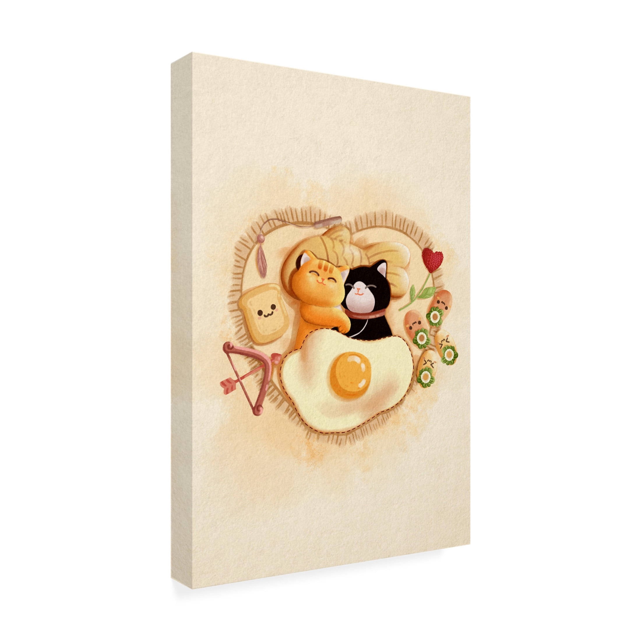Trademark Fine Art Xuan Thai  Cats in love Canvas Wall Art