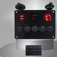 thumbnail image 1 of Toggle switch panel car marine switch panel 12V-24V waterproof switch panel new, 1 of 9