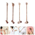 thumbnail image 2 of 4pcs Handheld Double-head Wood Body Massage Hammer Practical Back Scratchers, 2 of 6