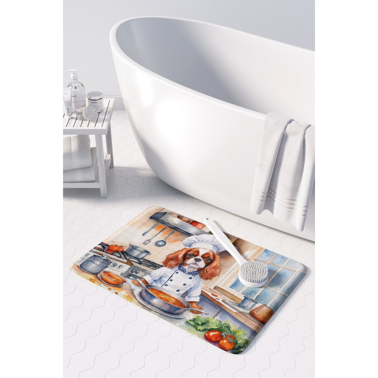 Yorkie Yorkshire Terrier The Chef Memory Foam Kitchen Mat