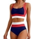 thumbnail image 5 of Tankini de moda para mujer, sin mangas, patchwork, bikini, traje de baño push-up, acolchado, conjuntos de blusa, traje de baño de dos piezas para mujer, trajes de baño tankini para mujer, traje de bañ, 5 of 6