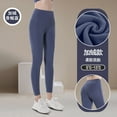 thumbnail image 4 of Byworldtasic Soft Leggings for Women Fleece-lined High Waisted Leggings Control Yoga Pants, 4 of 4