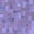 thumbnail image 1 of Ahgly Company Machine Washable Indoor Square Patchwork Blue Transitional Area Rugs, 6' Square, 1 of 4