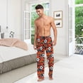 thumbnail image 7 of GZHJMY Fiery Football Graffiti Men's Pajama Pants, Soft and Comfortable Lounge Sleep Bottoms with Pockets, Men's Sleepwear with Custom Print, X-Large, 7 of 7