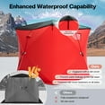 thumbnail image 6 of Jocisland Insulated Ice Fishing Tent, 3-4 Person Pop-Up Ice Shanty with Waterproof Oxford Exterior, Rain Cover, Vent, Anchors, Ropes and Carry Bag, 6 of 9