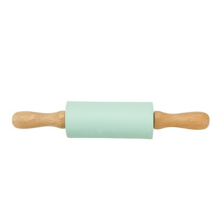 

Xssm Rolling Pin - Labor-Saving Silicone Dough Roller Ergonomic Handle Dumpling Making Baking Accessory
