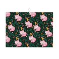 thumbnail image 1 of Fotbe Pink Sleeping Fox Alfombrilla de Secado para Cocina con Estampado, 18x24 Pulgadas, 1 of 7