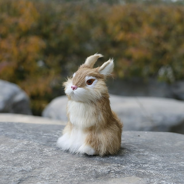 Black Friday TIMIFIS Toys Animals Figure Easter Simulation Plush Rabbit Toy Cute Rabbit Doll Home Decoration Gift Kids Christmas Gifts