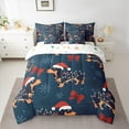 thumbnail image 3 of Manfei Kawaii Xmas Dachshund Twin Bedding Sets 7-Piece for Boy, Princess Ribbon Bow Bedding Comforter Set, Navy Christmas Theme Reversible Sheet Sets, Luxury Bedroom Decor, 3 of 8