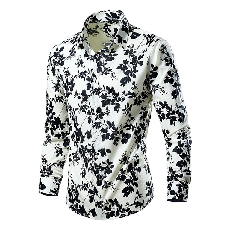 Aueoeo Men Floral Dress Shirts Long Sleeve Casual Button -Down Flower Printed Cotton Shirts (Available In Big Size) Multicolor M - Walmart.com Aueoeo Men Floral Dress Shirts Long Sleeve Casual Button -Down Flower Printed Cotton Shirts (Available In Big Size) Multicolor M - Walmart.com
