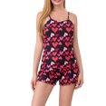 thumbnail image 2 of Wancir Women's Sleepwear Capri Pajama Sets Short Sleeve Two-Piece Pjs V Neck Tops & Capri Pants S-2XL, 2 of 6