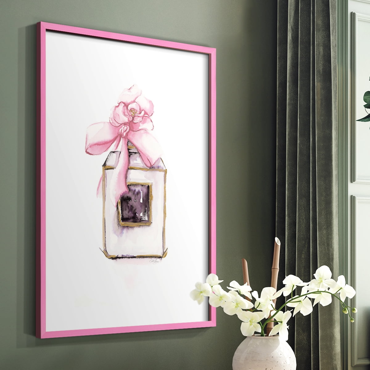 Eau De Toilette in Paper Solid Wood 8 x 10 Framed Print
