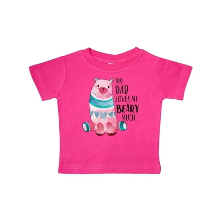 

Inktastic My Dad Loves Me Beary Much with Cute Bear Gift Baby Boy or Baby Girl T-Shirt