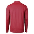 thumbnail image 3 of Men's Cutter & Buck Red FC Dallas DryTec Virtue Eco Pique Micro Stripe Recycled Quarter-Zip Pullover Top, 3 of 3