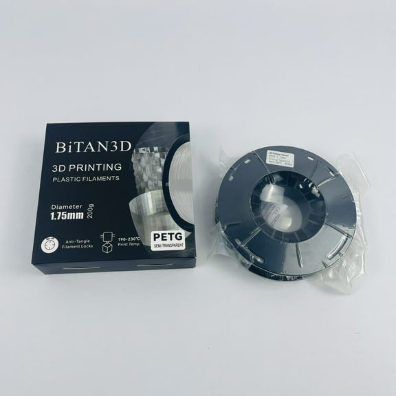 BiTAN3D 3D printing Plastic Filaments 3D Printer Filament PLA Filament 1.75mm, 1kg Spool, Clear PLA
