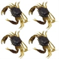 thumbnail image 1 of 4 Señuelos Artificiales de Cangrejo para Pesca de 13 cm, Simulación 3D, Color Marrón, 1 of 5