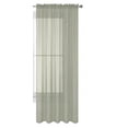 thumbnail image 1 of Decotex 1 Piece Elegant Solid Sheer Window Curtain Panels Treatment Drapes (55" X 108", Silver), 1 of 1