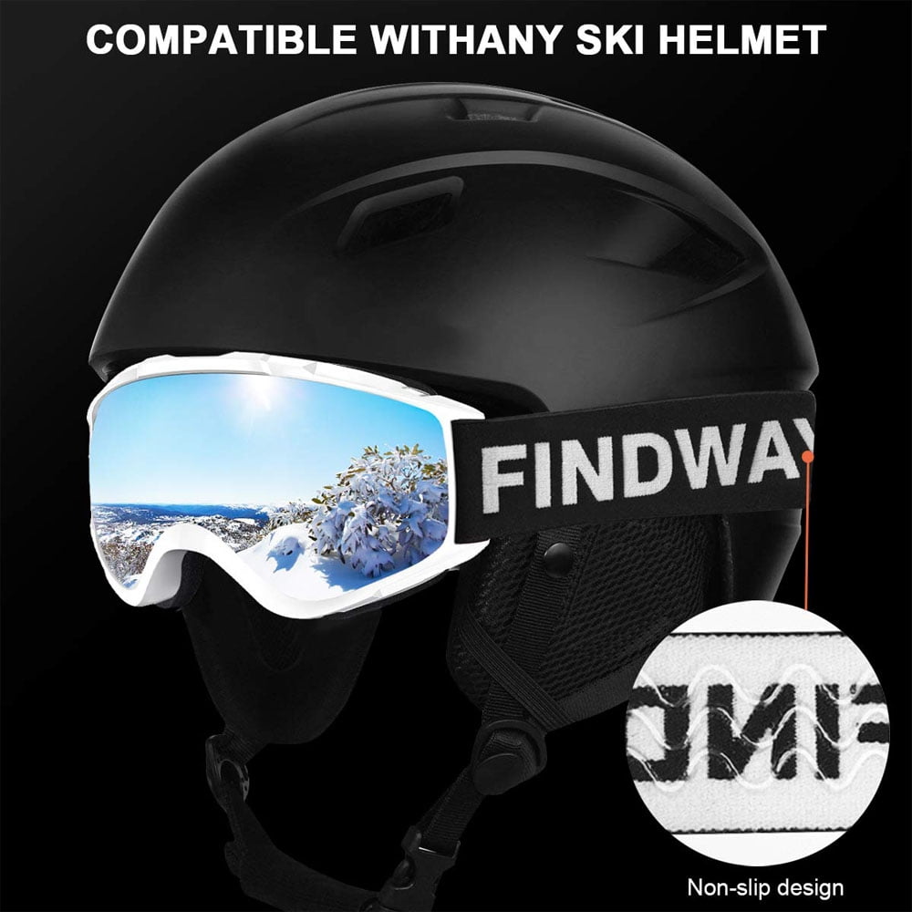 findway Gafas de esquí y nieve, 100 % protección UV diseño sobre