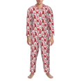 thumbnail image 3 of Lsque Christmas Gnome Pattern Long Sleeve Pajama Set for Men - Soft 2-Piece Sleepwear and Loungewear Set with Pockets, Comfy Nightwear-Medium, 3 of 7
