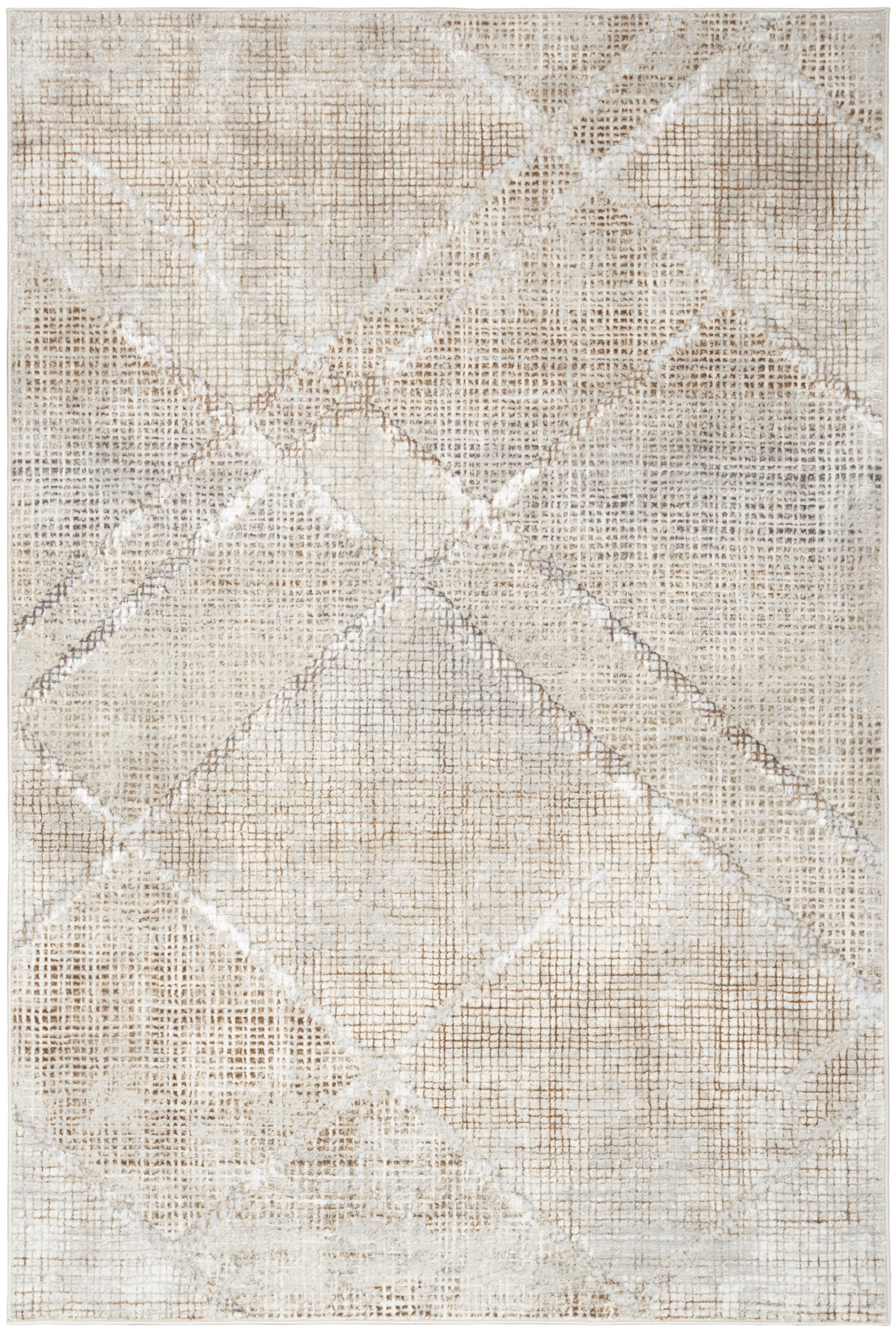 Inspire Me! Home Décor Iliana Modern Grey Mocha 7'10" x 9'10" Area Rug (8x10)