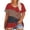 Red, variant on Resivox Plus Size Womens Tops 4x-5x Color Block Womens Tops Crew Neck Plus Size Top 2x Short Sleeve Button ups Dressy Casual Blouses Plus Size Womens Clothes Red 4XL
