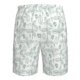 thumbnail image 6 of Naloa Leaf Print Men's Beach Shorts, Surfing shorts, Swim trunks, Quick Dry Swim Trunks for Surfing Beach Fun - Small, 6 of 9